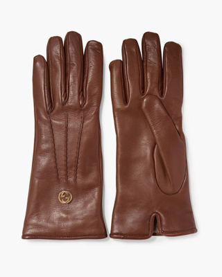 Picture of Embellished Leather Gloves