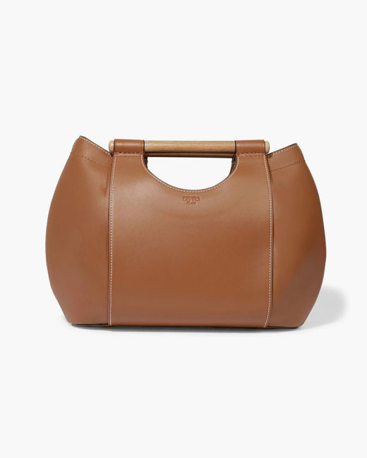 Picture of Leather-trimmed Canvas Tote